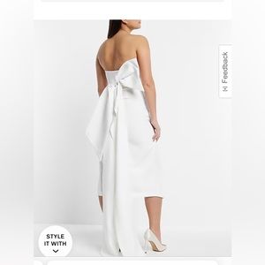 Express Bridal Statement Bow Midi Dress - Size 10
